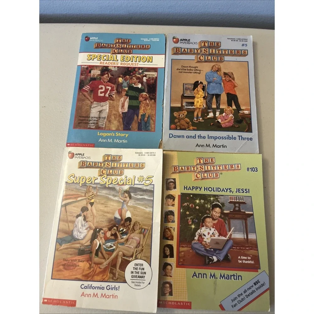 Lot of 4 The Babysitters Club Vintage Books Super Special Edition